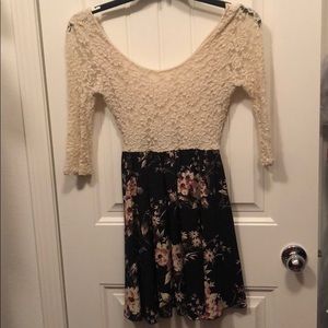 Lace floral dress